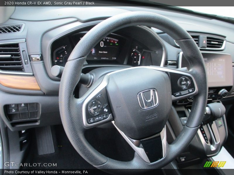 Sonic Gray Pearl / Black 2020 Honda CR-V EX AWD