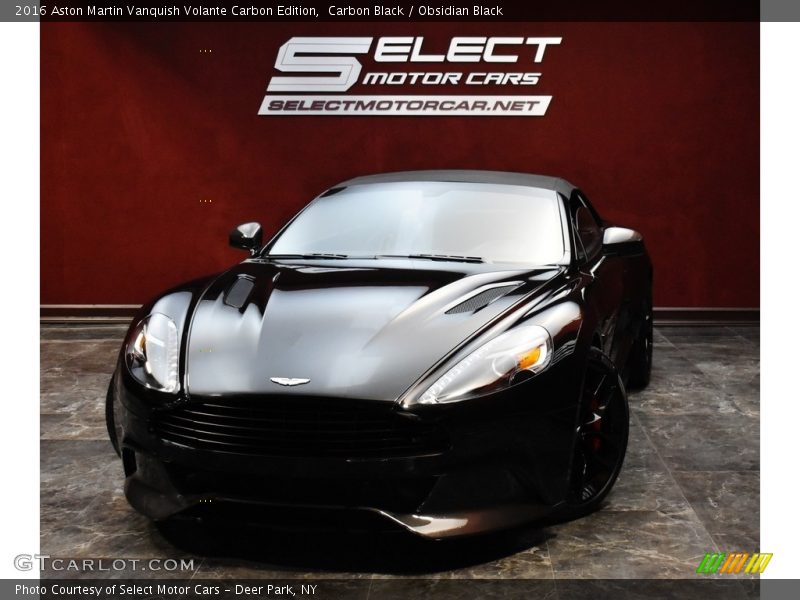 Carbon Black / Obsidian Black 2016 Aston Martin Vanquish Volante Carbon Edition