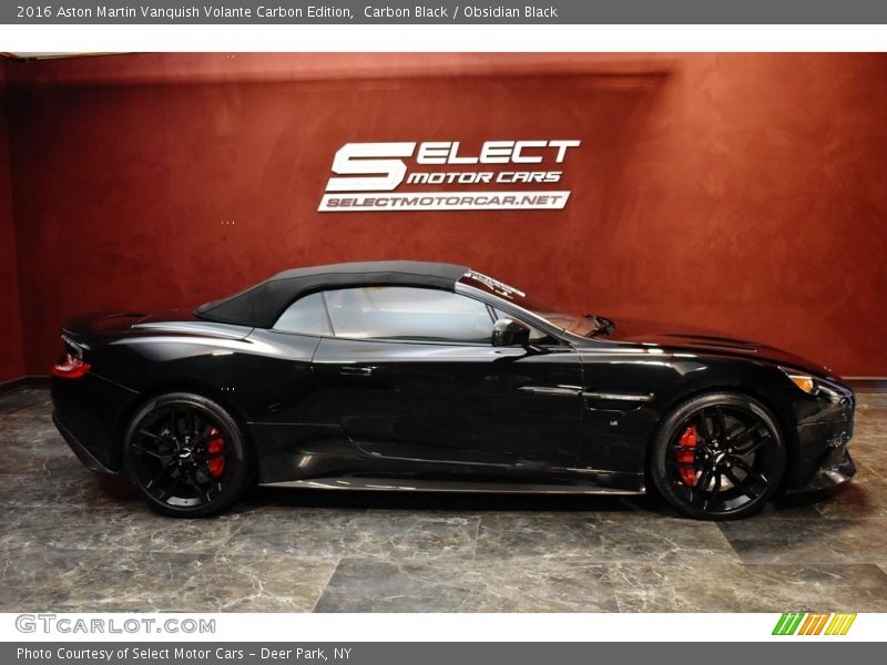Carbon Black / Obsidian Black 2016 Aston Martin Vanquish Volante Carbon Edition
