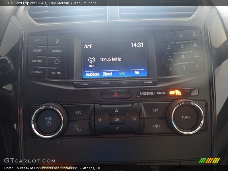 Blue Metallic / Medium Stone 2019 Ford Explorer 4WD