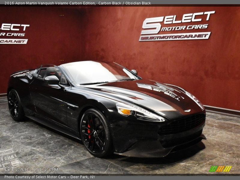 Carbon Black / Obsidian Black 2016 Aston Martin Vanquish Volante Carbon Edition