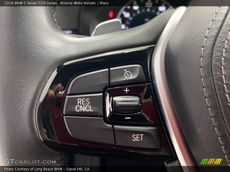 Mineral White Metallic / Black 2018 BMW 5 Series 530i Sedan
