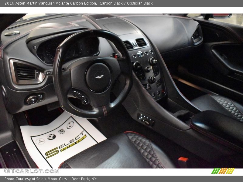  2016 Vanquish Volante Carbon Edition Obsidian Black Interior