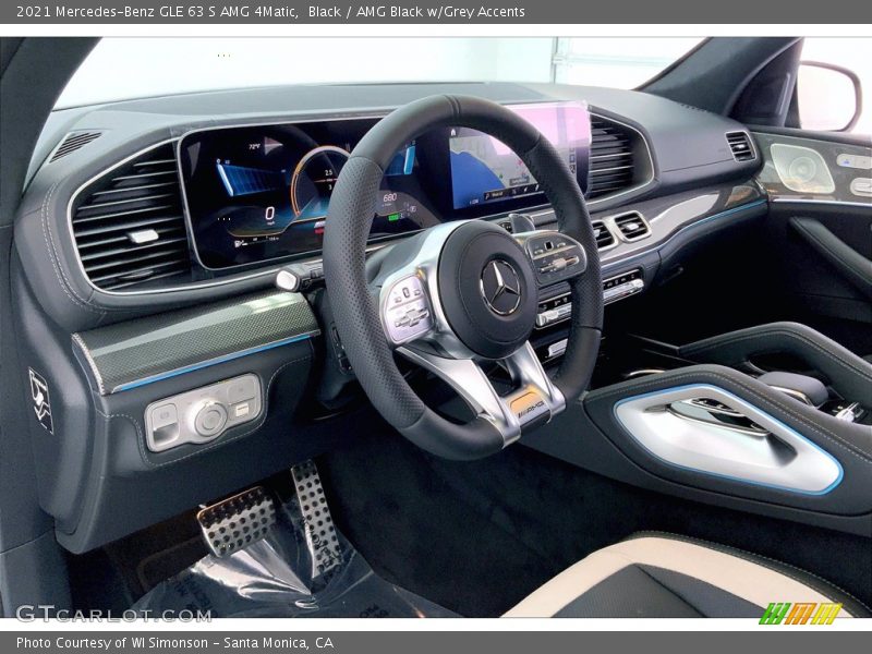 Black / AMG Black w/Grey Accents 2021 Mercedes-Benz GLE 63 S AMG 4Matic