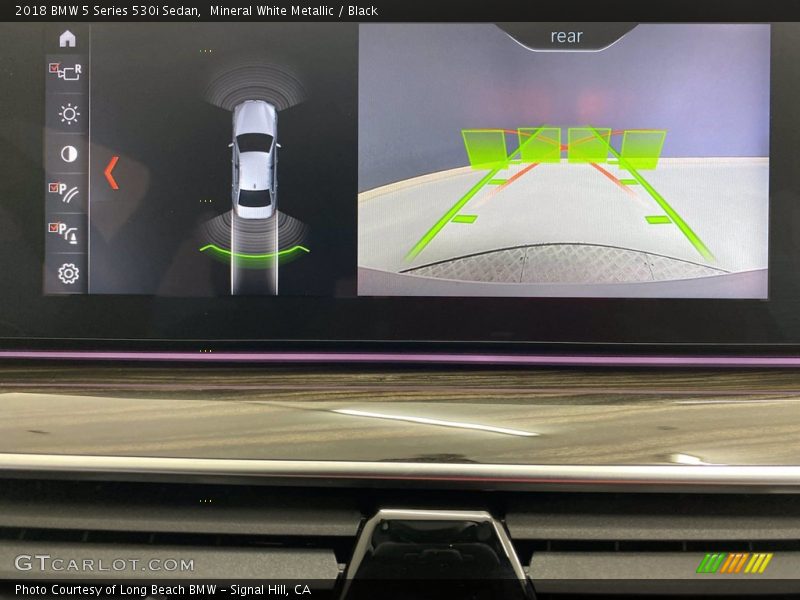 Mineral White Metallic / Black 2018 BMW 5 Series 530i Sedan