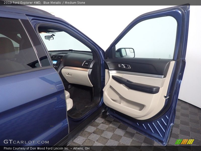 Blue Metallic / Medium Stone 2019 Ford Explorer 4WD