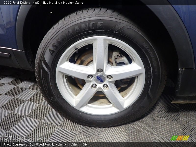 Blue Metallic / Medium Stone 2019 Ford Explorer 4WD