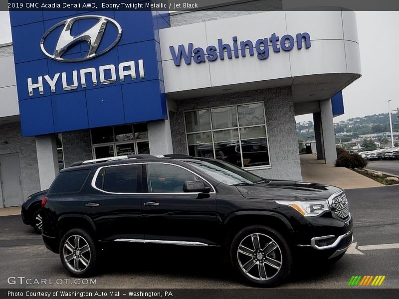Ebony Twilight Metallic / Jet Black 2019 GMC Acadia Denali AWD