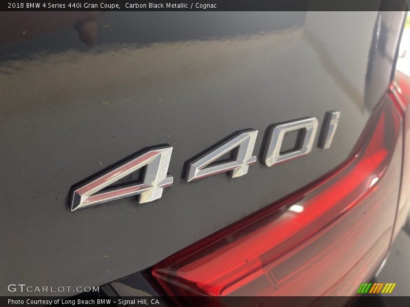 Carbon Black Metallic / Cognac 2018 BMW 4 Series 440i Gran Coupe
