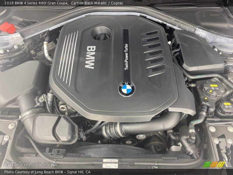 Carbon Black Metallic / Cognac 2018 BMW 4 Series 440i Gran Coupe