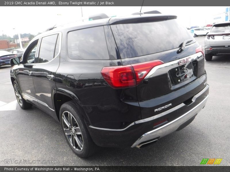 Ebony Twilight Metallic / Jet Black 2019 GMC Acadia Denali AWD