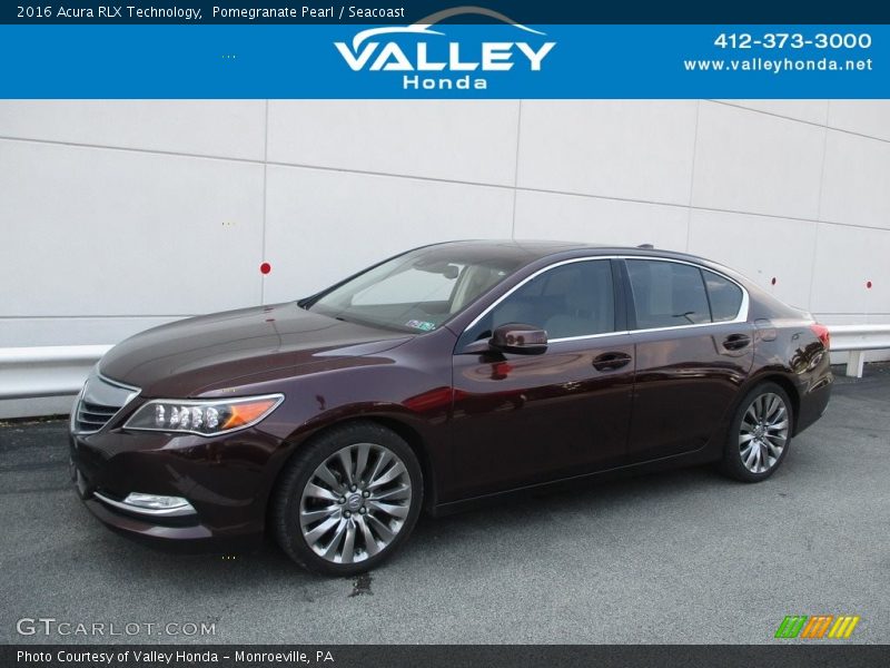 Pomegranate Pearl / Seacoast 2016 Acura RLX Technology