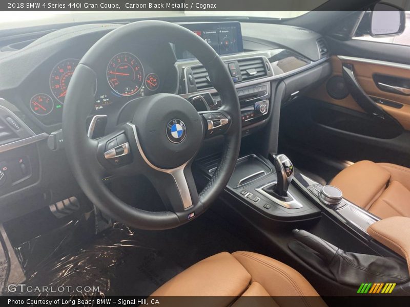 Carbon Black Metallic / Cognac 2018 BMW 4 Series 440i Gran Coupe