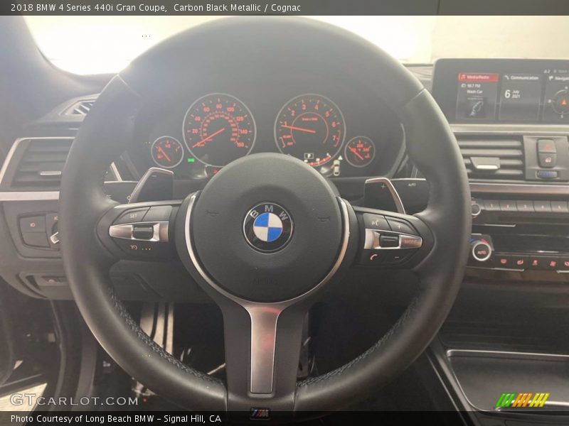 Carbon Black Metallic / Cognac 2018 BMW 4 Series 440i Gran Coupe