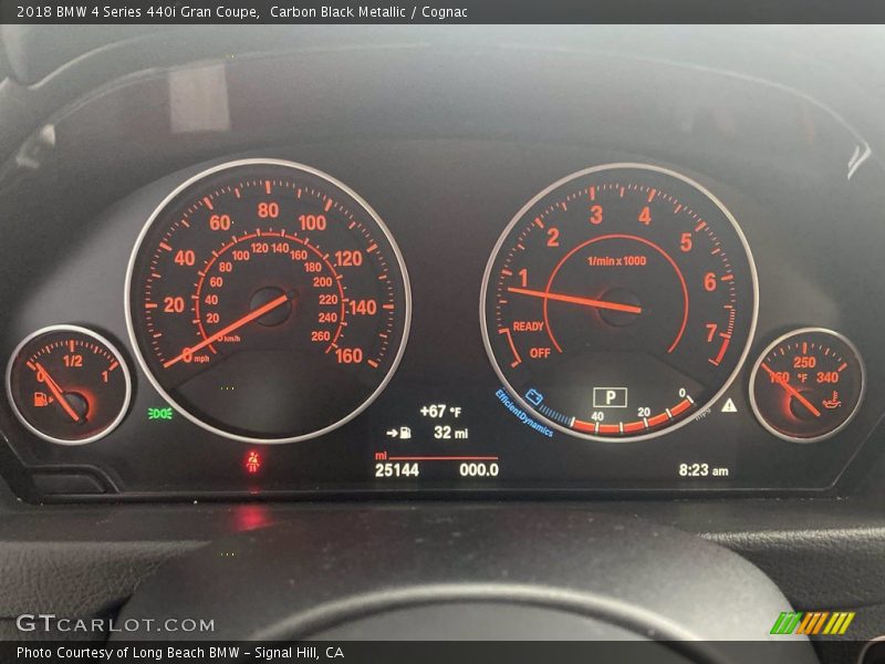 Carbon Black Metallic / Cognac 2018 BMW 4 Series 440i Gran Coupe