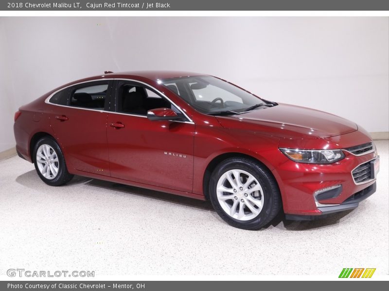 Cajun Red Tintcoat / Jet Black 2018 Chevrolet Malibu LT