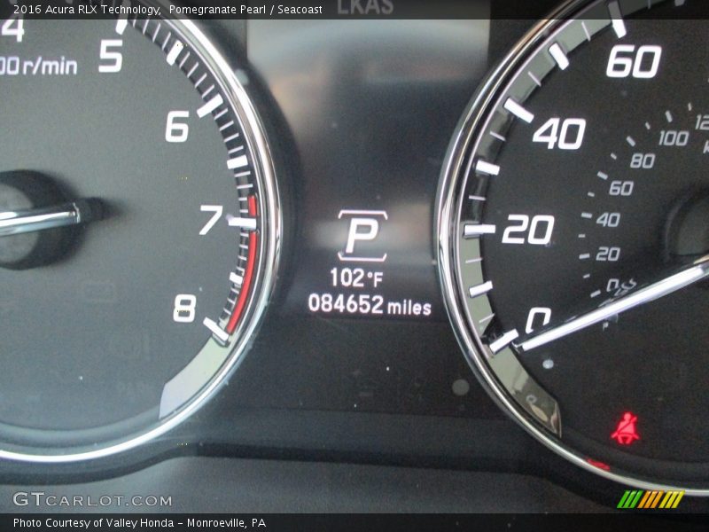 Pomegranate Pearl / Seacoast 2016 Acura RLX Technology