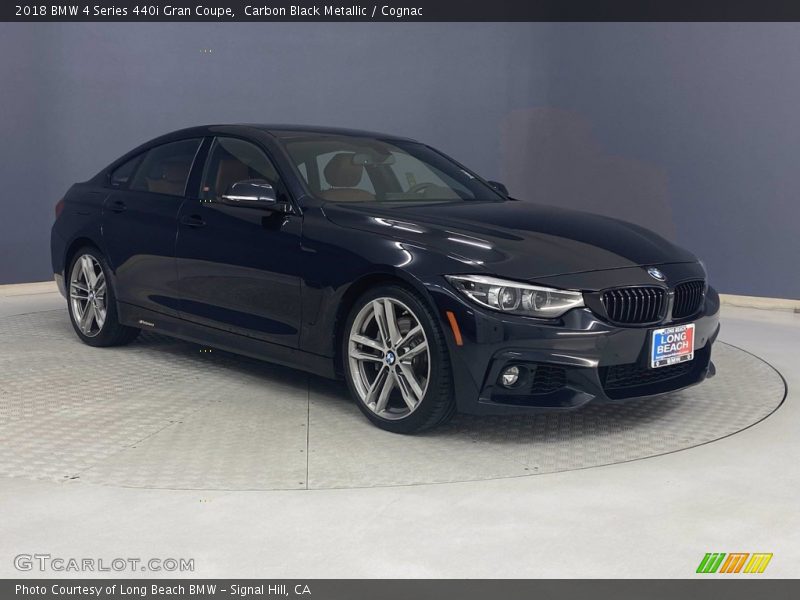 Carbon Black Metallic / Cognac 2018 BMW 4 Series 440i Gran Coupe