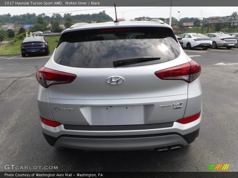 Molten Silver / Black 2017 Hyundai Tucson Sport AWD