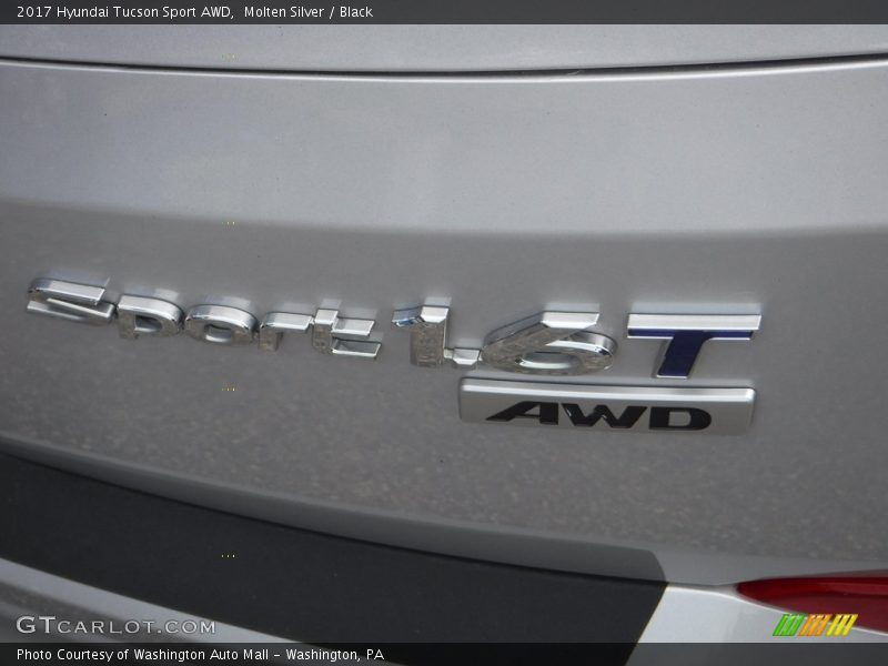 Molten Silver / Black 2017 Hyundai Tucson Sport AWD