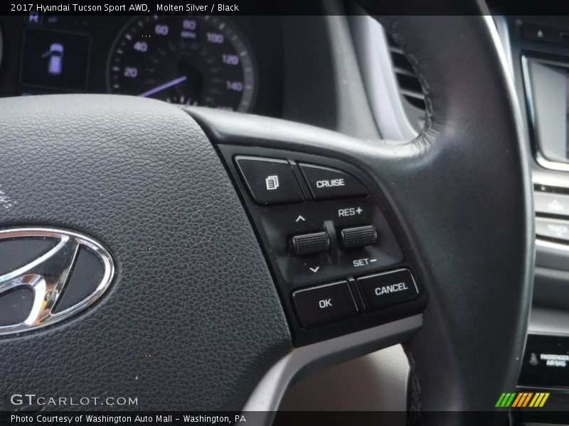 Molten Silver / Black 2017 Hyundai Tucson Sport AWD