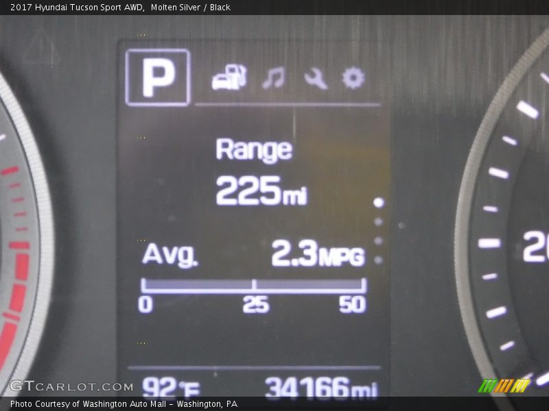 Molten Silver / Black 2017 Hyundai Tucson Sport AWD