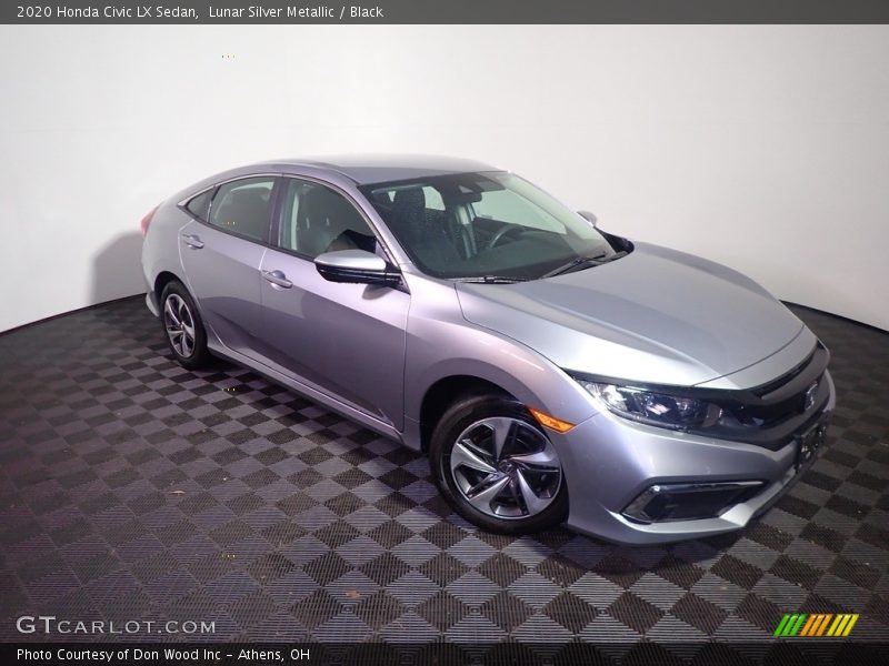 Lunar Silver Metallic / Black 2020 Honda Civic LX Sedan