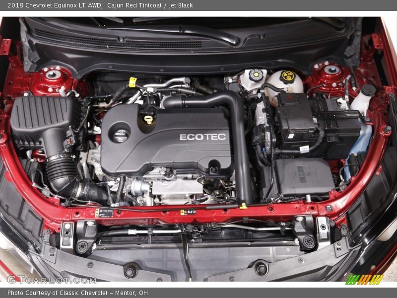 Cajun Red Tintcoat / Jet Black 2018 Chevrolet Equinox LT AWD