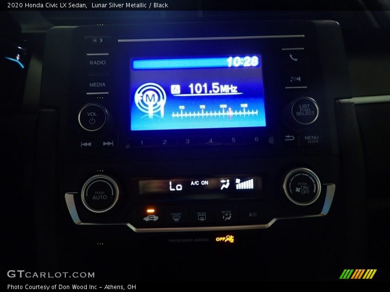 Lunar Silver Metallic / Black 2020 Honda Civic LX Sedan