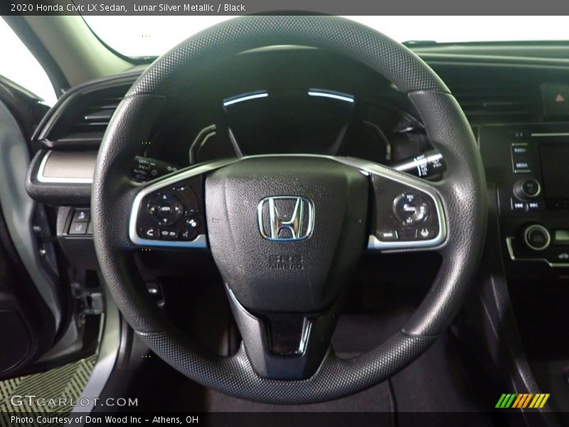 Lunar Silver Metallic / Black 2020 Honda Civic LX Sedan