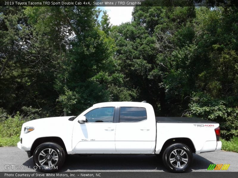 Super White / TRD Graphite 2019 Toyota Tacoma TRD Sport Double Cab 4x4
