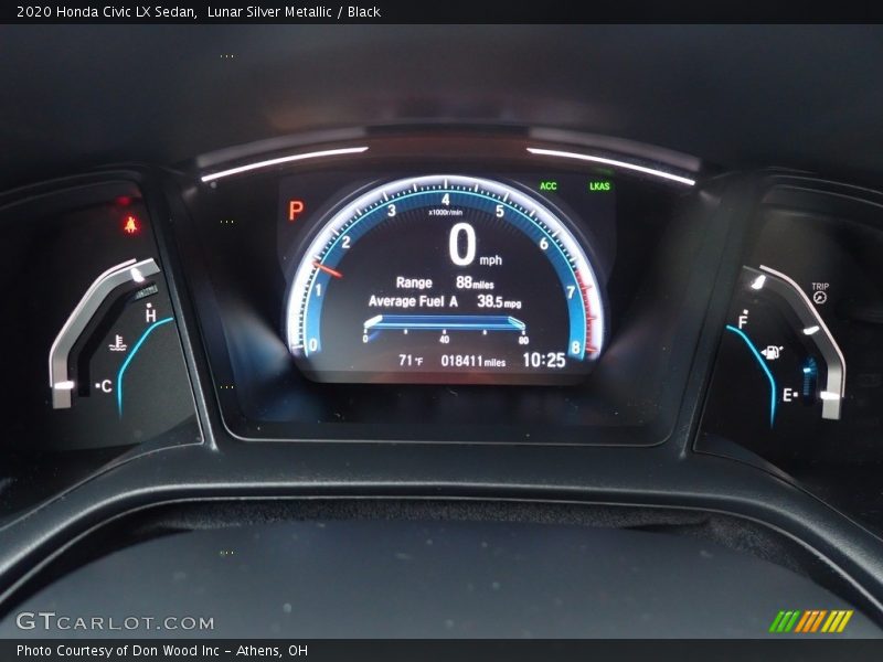 Lunar Silver Metallic / Black 2020 Honda Civic LX Sedan