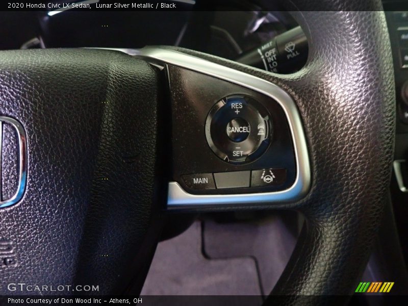 Lunar Silver Metallic / Black 2020 Honda Civic LX Sedan