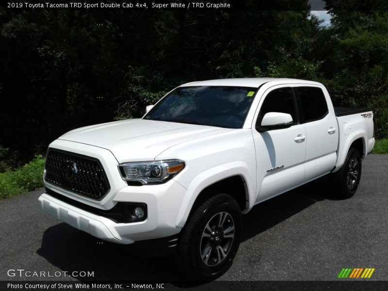 Super White / TRD Graphite 2019 Toyota Tacoma TRD Sport Double Cab 4x4
