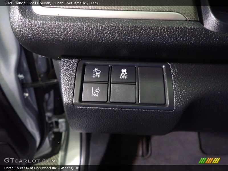 Lunar Silver Metallic / Black 2020 Honda Civic LX Sedan