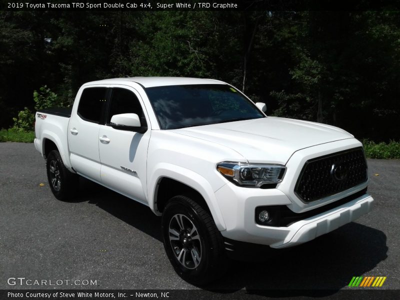 Super White / TRD Graphite 2019 Toyota Tacoma TRD Sport Double Cab 4x4
