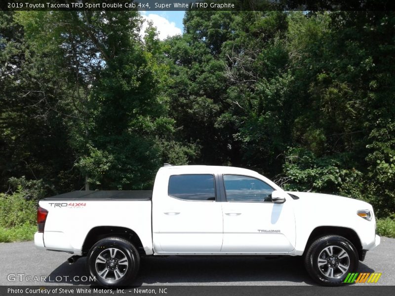Super White / TRD Graphite 2019 Toyota Tacoma TRD Sport Double Cab 4x4