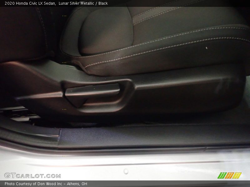 Lunar Silver Metallic / Black 2020 Honda Civic LX Sedan