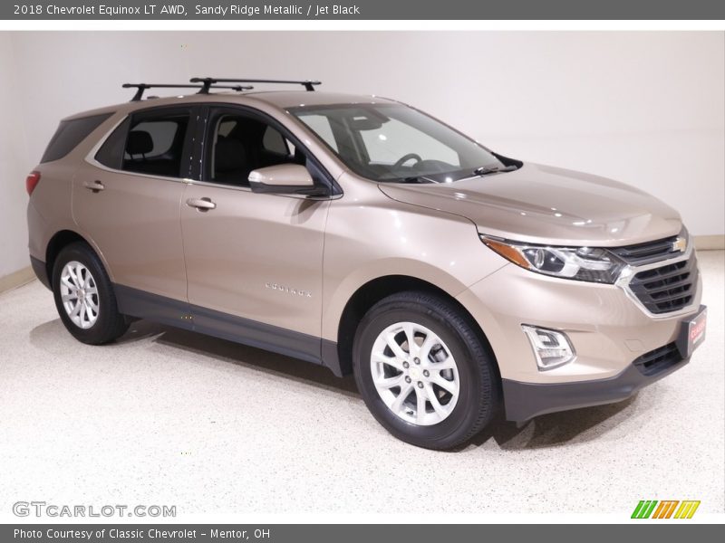 Sandy Ridge Metallic / Jet Black 2018 Chevrolet Equinox LT AWD
