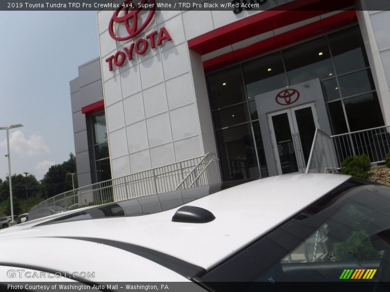 Super White / TRD Pro Black w/Red Accent 2019 Toyota Tundra TRD Pro CrewMax 4x4