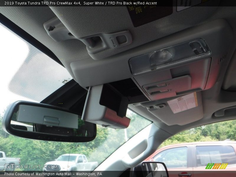 Super White / TRD Pro Black w/Red Accent 2019 Toyota Tundra TRD Pro CrewMax 4x4