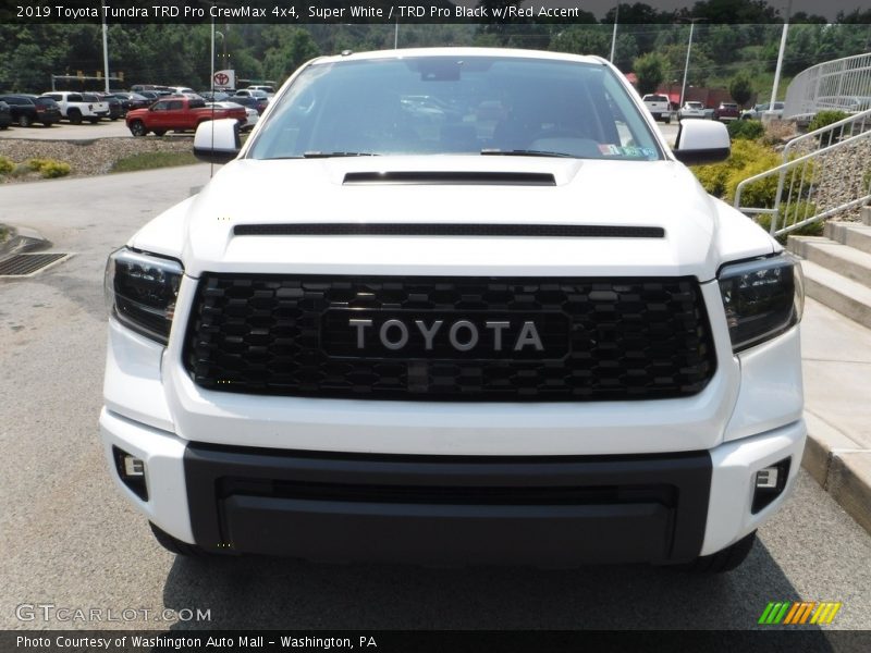 Super White / TRD Pro Black w/Red Accent 2019 Toyota Tundra TRD Pro CrewMax 4x4