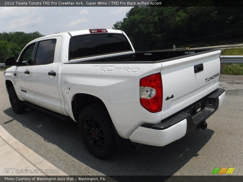 Super White / TRD Pro Black w/Red Accent 2019 Toyota Tundra TRD Pro CrewMax 4x4