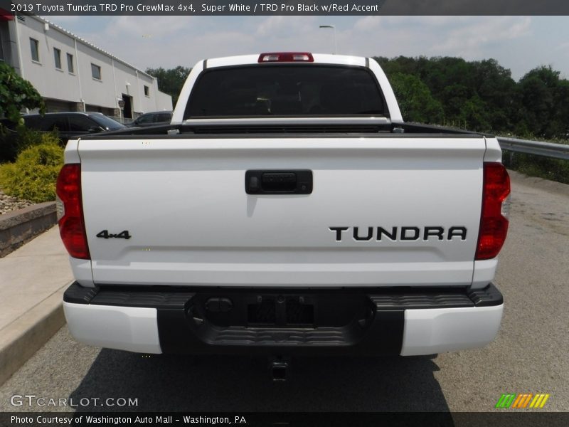 Super White / TRD Pro Black w/Red Accent 2019 Toyota Tundra TRD Pro CrewMax 4x4
