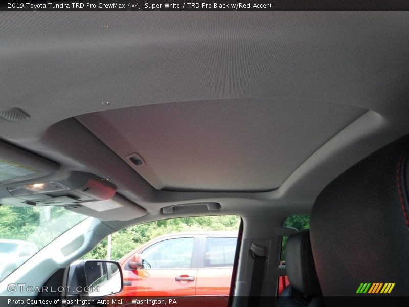 Super White / TRD Pro Black w/Red Accent 2019 Toyota Tundra TRD Pro CrewMax 4x4