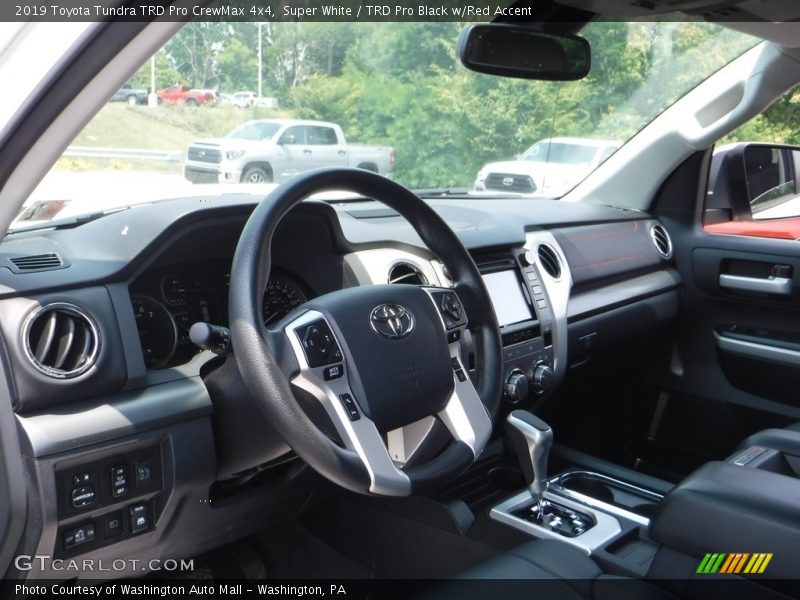 Super White / TRD Pro Black w/Red Accent 2019 Toyota Tundra TRD Pro CrewMax 4x4