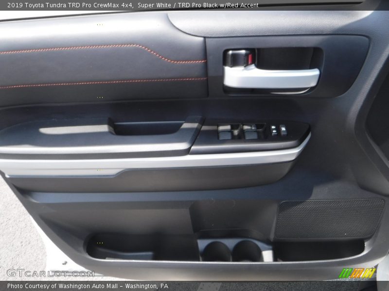 Super White / TRD Pro Black w/Red Accent 2019 Toyota Tundra TRD Pro CrewMax 4x4