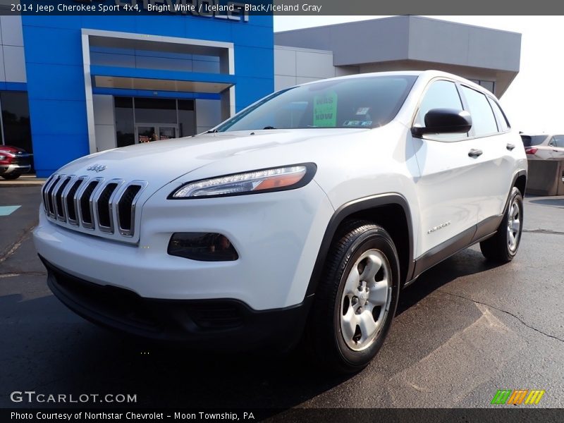 Bright White / Iceland - Black/Iceland Gray 2014 Jeep Cherokee Sport 4x4