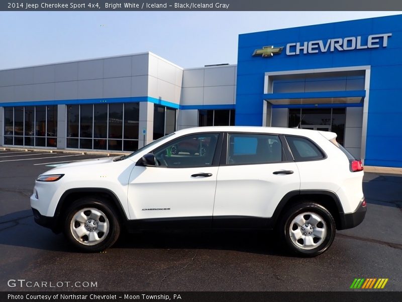 Bright White / Iceland - Black/Iceland Gray 2014 Jeep Cherokee Sport 4x4