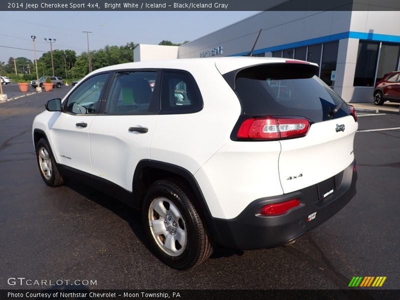 Bright White / Iceland - Black/Iceland Gray 2014 Jeep Cherokee Sport 4x4